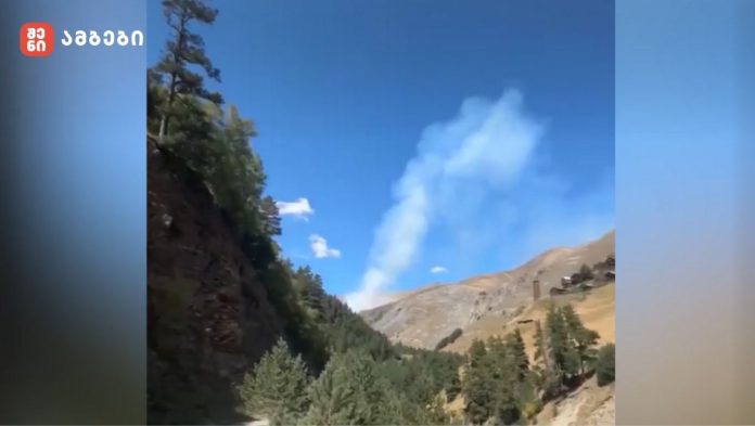 თუშეთში, წოვეთის ხეობაში გაჩენილი ხანძარი ლიკვიდირებულია