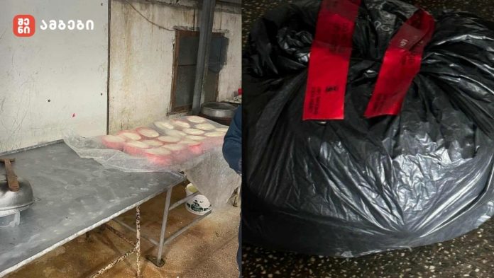 ყველის არარეგისტრირებული საწარმო გამოავლინეს - საწარმოო პროცესი შეუჩერდა, ხოლო ამოღებული სურსათი დაილუქა და სააგენტოს ზედამხედველობით განადგურდა