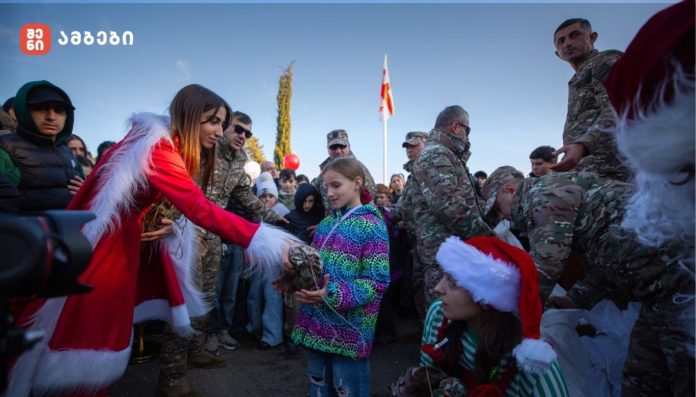 პირველ ქვეით ბრიგადაში სამხედროების შვილებისთვის საახალწლო ღონისძიება გაიმართა