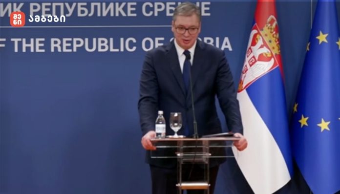 ალექსანდარ ვუჩიჩი: მადლიერი ვარ საქართველოსი, რომ იგი პატივს სცემს სერბეთის ტერიტორიულ მთლიანობას ისევე, როგორც სერბეთი სცემს პატივს საქართველოს ტერიტორიულ მთლიანობას. ეს მოცემულობა არასდროს შეიცვლება არცერთი მხრიდან