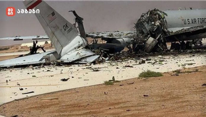 ირანის მიერ საუდის არაბეთში აშშ-ის საჰაერო ძალების E-3 Sentry AWACS თვითმფრინავის განადგურების მტკიცებულებები გამოჩნდა