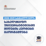 2028-2029 სასწავლო წელს სახელმწიფო უნივერსიტეტებში მიღების კვოტები გაორმაგდება