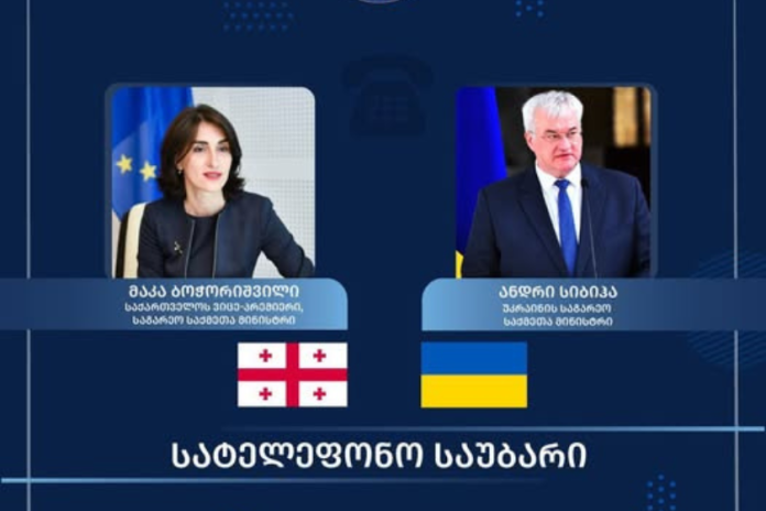უკრაინული მხარის ინიციატივით, მაკა ბოჭორიშვილსა და ანდრეი სიბიგას შორის სატელეფონო საუბარი გაიმართა