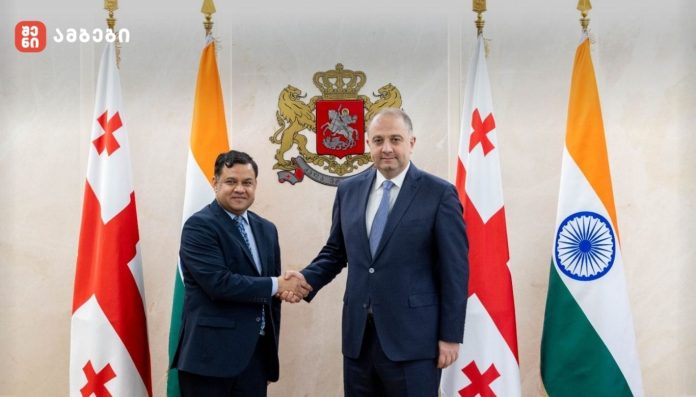 თავდაცვის მინისტრი საქართველოში ინდოეთის რესპუბლიკის ელჩს შეხვდა