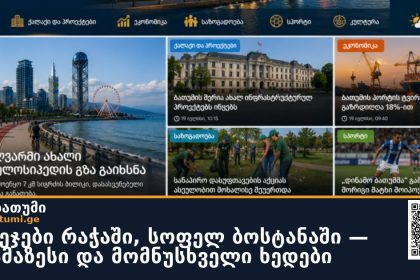 კოტეჯები რაჭაში, სოფელ ბოსტანაში — ულამაზესი და მომნუსხველი ხედები