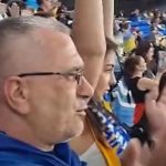 უკრაინელი ქომაგები ქართველებს სოლიდარობის გამოხატვით ამხნევდნენ