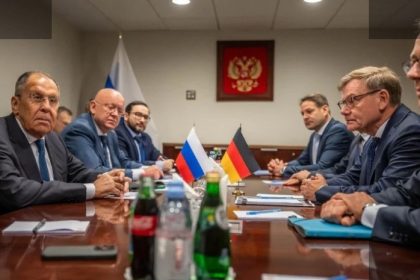 გერმანიის მინისტრი ლავროვს პირველად შეხვდა 2022 წლის შემდეგ