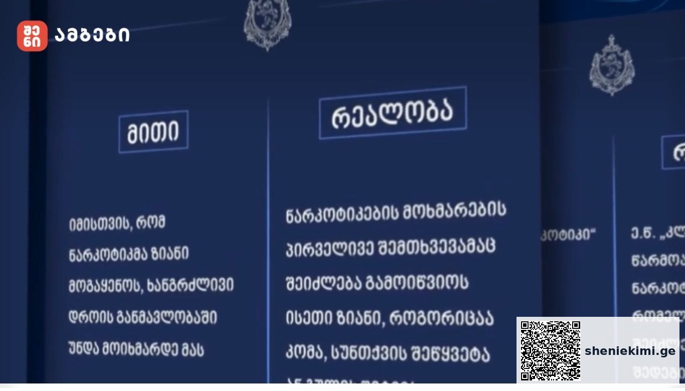 ნარკოტიკი კლავს!