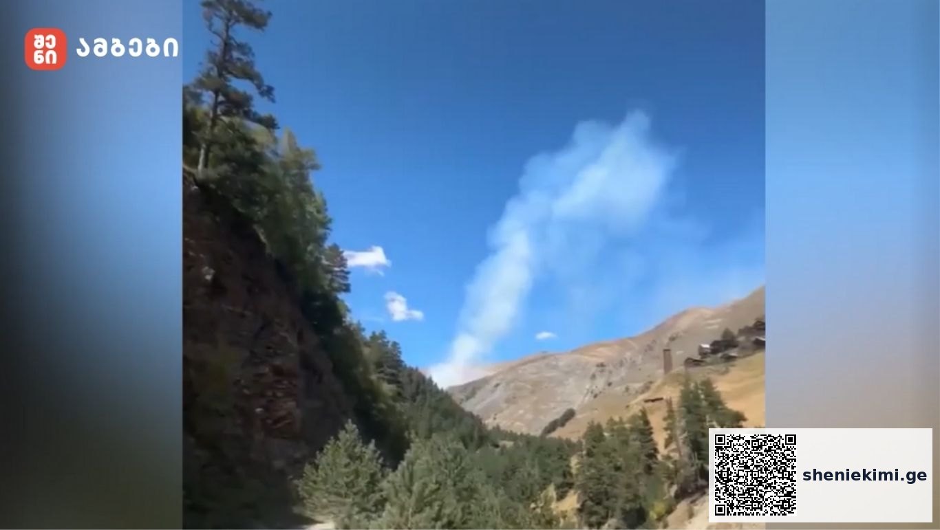 თუშეთში, წოვეთის ხეობაში გაჩენილი ხანძარი ლიკვიდირებულია