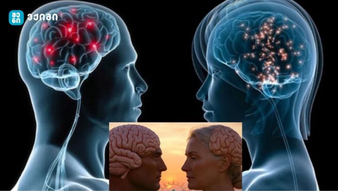 მამაკაცის ტვინი ქალების ტვინზე უფრო სწრაფად მცირდება ასაკთან ერთად