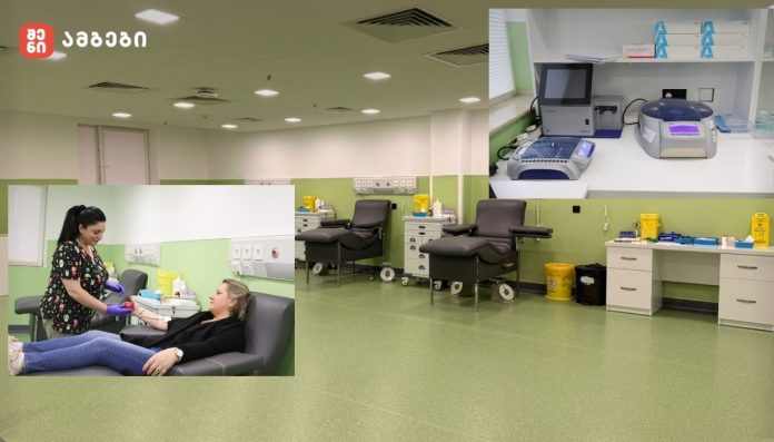 ჯო ენის საუნივერსიტეტო ჰოსპიტლის სისხლის ბანკმა ახალ სივრცეში პირველი დონორები უკვე მიიღო