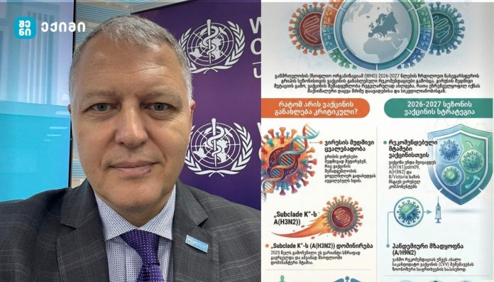 ჯანმო-მ გრიპის ვაქცინის შემადგენლობა განაახლა 2026–2027 წლის სეზონისთვის — რას ნიშნავს ეს საქართველოსთვის?