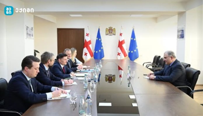 მიხეილ სარჯველაძე საქართველოში გაეროს მუდმივ კოორდინატორ დიდიე ტღებიუკს შეხვდა