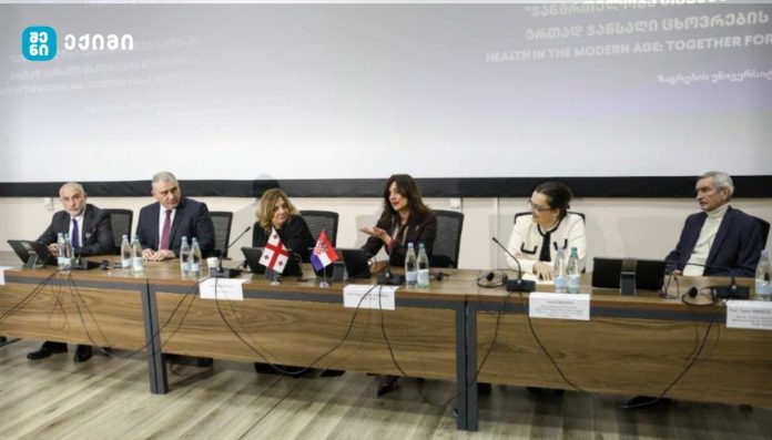 ხორვატიის პირველმა ლედიმ, დაავადებათა კონტროლის ეროვნულ ცენტრში, საჯარო ლექცია გამართა