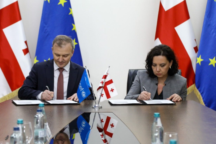 ირინე წაქაძემ ალექსანდრუ ნარტეას მადლობა გადაუხადა UNICEF-თან მრავალწლიანი თანამშრომლობის, მხარდაჭერისა და საქართველოში ბავშვთა დაცვის სისტემის გაძლიერებაში შეტანილი წვლილისთვის