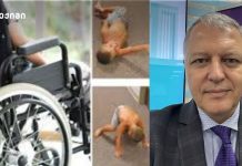 არსებობს თუ არა დუშენის დაავადების სრული მკურნალობა? არის თუ არა გენური თერაპია უსაფრთხო? – მე და ჩემმა კოლეგებმა არაერთი პოსტი და ვიდეო გავუზიარეთ საზოგადოებას დუშენის კუნთოვანი დისტროფიის (DMD) თემაზე Collage showing a wheelchair on the left, two inset images of a person on the floor in the center, and a man in a suit in front of a WHO backdrop on the right.