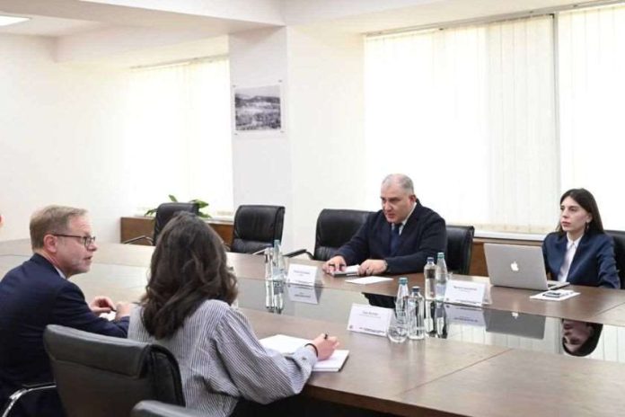 შეხვედრაზე განიხილეს სოციალური და ჯანმრთელობის დაცვის საკითხები. ყურადღება გამახვილდა კლინიკურ სექტორზეც. საუბარი შეეხო მედიკამენტების მწარმოებელ კომპანიებსაც, რომლებიც დღეს საქართველოში ოპერირებენ