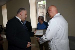 მიხეილ სარჯველაძემ თენგიზ ასათიანს 80 წლის იუბილე მიულოცა