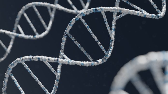 პირველი In Vivo CRISPR გენური რედაქტირების მკურნალობა იშვიათი სისხლის დაავადებისთვის სამედიცინო ილუსტრაცია CRISPR გენური რედაქტირების პროცესისა მემკვიდრეობითი ანგიოედემის მკურნალობისთვის