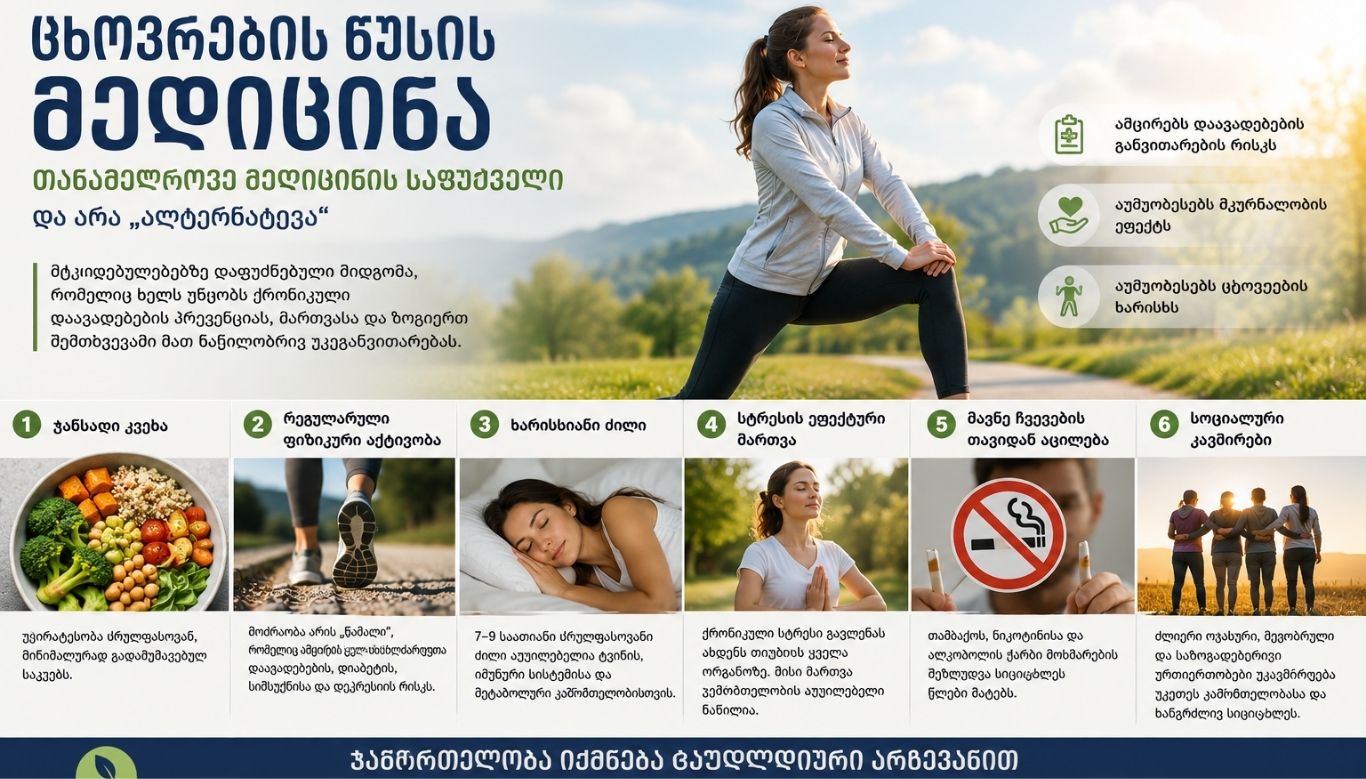 ცხოვრების წესის მედიცინა — თანამედროვე მედიცინის საფუძველი და არა „ალტერნატივა“