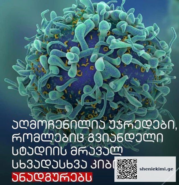 უჯრედები, რომლებიც გვიანდელი სტადიის მრავალ სხვადასხვა კიბოს ანადგურებს | sheniekimi.ge | შენი ექიმი