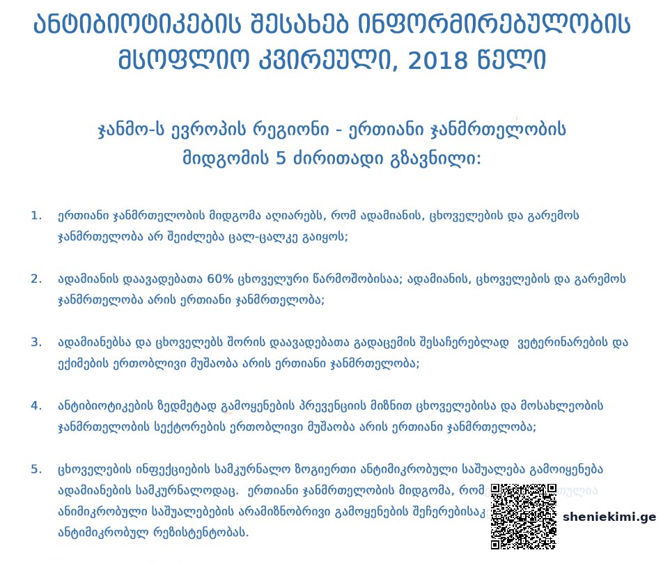 ჯანმო–ს ევროპის რეგიონი – ერთიანი ჯანმრთელობის მიდგომის 5 ძირითადი გზავნილი | sheniekimi.ge | შენი ექიმი ჯანმო–ს ევროპის რეგიონი – ერთიანი ჯანმრთელობის მიდგომის 5 ძირითადი გზავნილი | sheniekimi.ge | შენი ექიმი