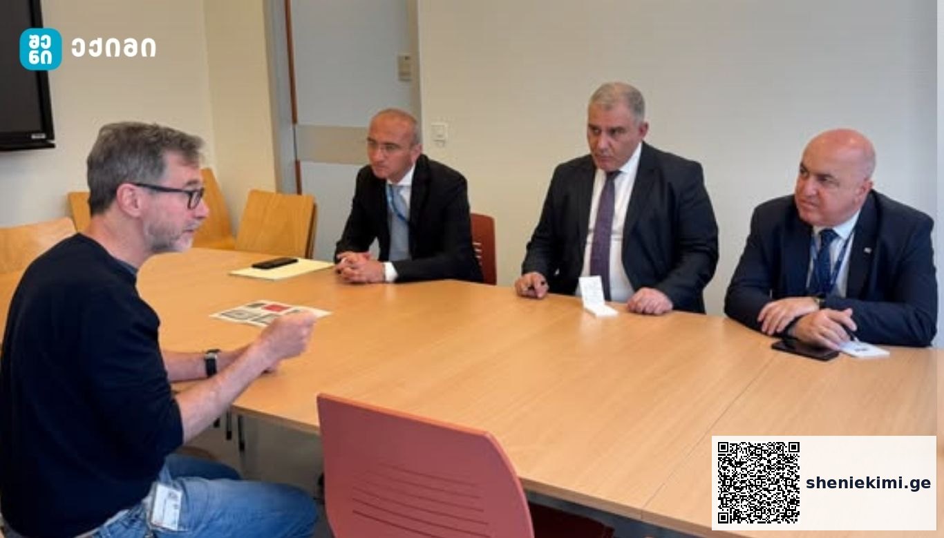 შეხვედრის მთავარ თემას იშვიათი ნერვ-კუნთოვანი დაავადებების მართვის საკითხები წარმოადგენდა. მათ შორის, საუბარი შეეხო დიუშენის კუნთოვან დისტროფიას – მიხეილ სარჯველაძე ჟენევის საუნივერსიტეტო საავადმყოფოს ბავშვთა ნეიროკუნთოვანი დაავადებების რეფერალურ ცენტრში იმყოფებოდა | sheniekimi.ge | შენი ექიმი